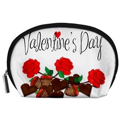 Valentine s Day Gift Accessory Pouches (large)  by Valentinaart