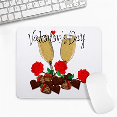 Valentine s Day Romantic Design Large Mousepads by Valentinaart