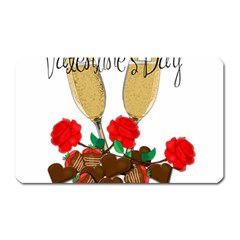 Valentine s Day Romantic Design Magnet (rectangular) by Valentinaart