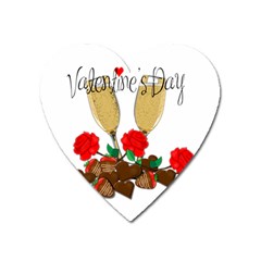 Valentine s Day Romantic Design Heart Magnet by Valentinaart