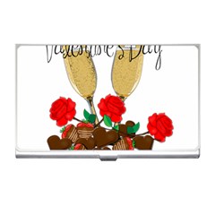 Valentine s Day Romantic Design Business Card Holders by Valentinaart