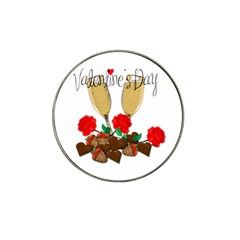 Valentine s Day Romantic Design Hat Clip Ball Marker by Valentinaart