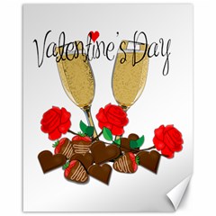 Valentine s Day Romantic Design Canvas 16  X 20   by Valentinaart