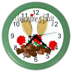 Valentine s Day Romantic Design Color Wall Clocks by Valentinaart