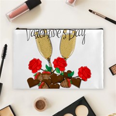 Valentine s Day Romantic Design Cosmetic Bag (large)  by Valentinaart