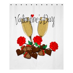 Valentine s Day Romantic Design Shower Curtain 60  X 72  (medium)  by Valentinaart