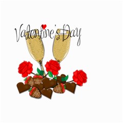 Valentine s Day Romantic Design Small Garden Flag (two Sides) by Valentinaart