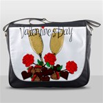 Valentine s day romantic design Messenger Bags Front