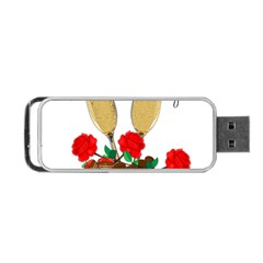 Valentine s Day Romantic Design Portable Usb Flash (two Sides) by Valentinaart