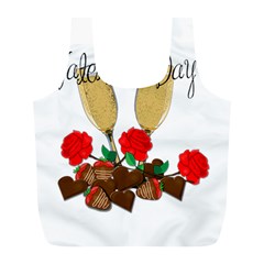 Valentine s Day Romantic Design Full Print Recycle Bags (l)  by Valentinaart