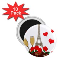 Romance In Paris 1 75  Magnets (10 Pack)  by Valentinaart