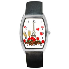 Romance In Paris Barrel Style Metal Watch by Valentinaart