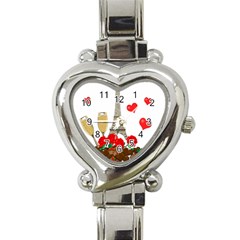 Romance In Paris Heart Italian Charm Watch by Valentinaart