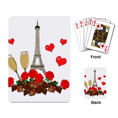 Romance In Paris Playing Card by Valentinaart