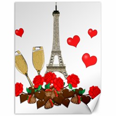 Romance In Paris Canvas 12  X 16   by Valentinaart