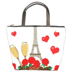 Romance In Paris Bucket Bags by Valentinaart