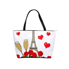 Romance In Paris Shoulder Handbags by Valentinaart