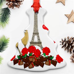 Romance In Paris Christmas Tree Ornament (two Sides) by Valentinaart