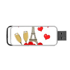 Romance In Paris Portable Usb Flash (two Sides) by Valentinaart