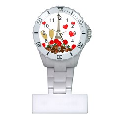 Romance In Paris Plastic Nurses Watch by Valentinaart