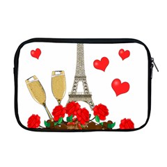 Romance In Paris Apple Macbook Pro 17  Zipper Case by Valentinaart