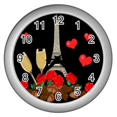 Pariz Wall Clocks (silver)  by Valentinaart