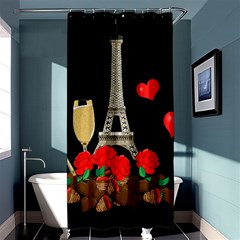 Pariz Shower Curtain 36  X 72  (stall)  by Valentinaart