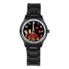 Pariz Stainless Steel Round Watch by Valentinaart