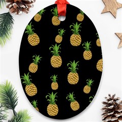 Pineapples Ornament (oval) by Valentinaart