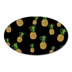 Pineapples Oval Magnet by Valentinaart