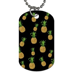 Pineapples Dog Tag (one Side) by Valentinaart