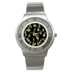 Pineapples Stainless Steel Watch by Valentinaart