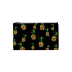 Pineapples Cosmetic Bag (small)  by Valentinaart