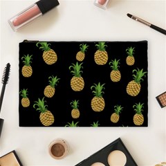 Pineapples Cosmetic Bag (large)  by Valentinaart