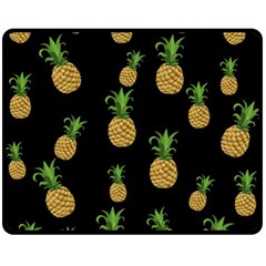 Pineapples Fleece Blanket (medium)  by Valentinaart