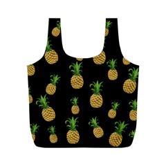 Pineapples Full Print Recycle Bags (m)  by Valentinaart