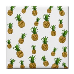 Pineapples Pattern Tile Coasters by Valentinaart