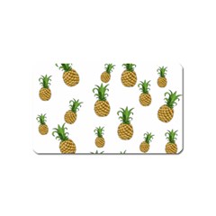 Pineapples Pattern Magnet (name Card) by Valentinaart