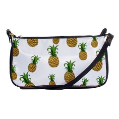 Pineapples Pattern Shoulder Clutch Bags by Valentinaart