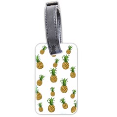 Pineapples Pattern Luggage Tags (two Sides) by Valentinaart