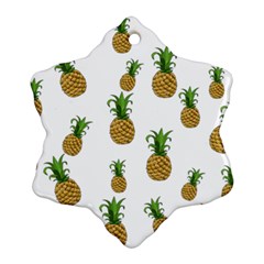 Pineapples Pattern Ornament (snowflake) by Valentinaart