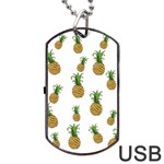 Pineapples pattern Dog Tag USB Flash (Two Sides) Front