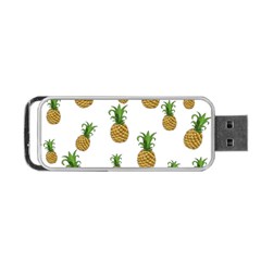 Pineapples Pattern Portable Usb Flash (two Sides) by Valentinaart