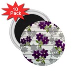 Purple vintage flowers 2.25  Magnets (10 pack)  Front