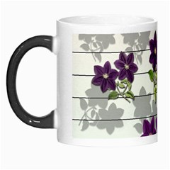 Purple Vintage Flowers Morph Mugs by Valentinaart