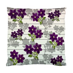 Purple Vintage Flowers Standard Cushion Case (one Side) by Valentinaart