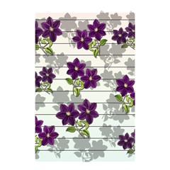 Purple Vintage Flowers Shower Curtain 48  X 72  (small)  by Valentinaart