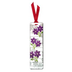 Purple Vintage Flowers Small Book Marks by Valentinaart