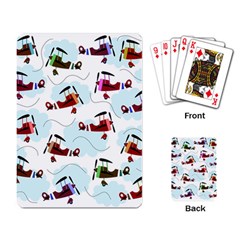 Airplanes Pattern Playing Card by Valentinaart