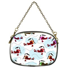 Airplanes Pattern Chain Purses (one Side)  by Valentinaart